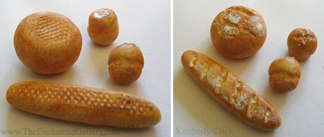 \"Miniature-food-tutorial-bread-baguette-loaf-muffin-finished\"